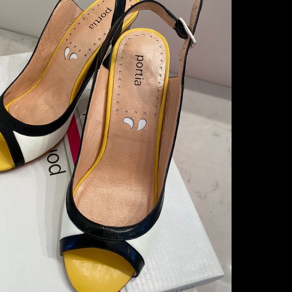 Womans, Portia brand, 9 Medium, sling back, open toe, high heel, shoes - Picture 2 of 12